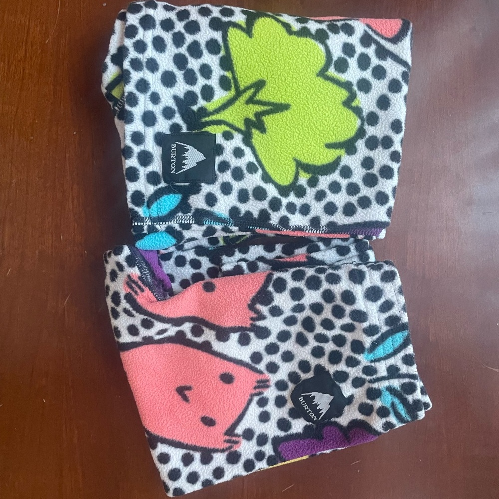 Burton 3T Black Polka Floral Fleece Set with Yellow, Purple, Teal & Lime Accents - Picture 5 of 5